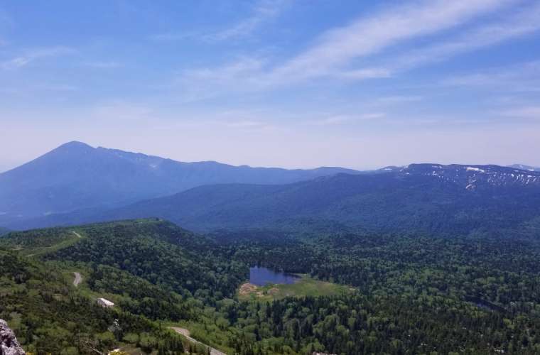 茶臼岳山頂で山ごはん